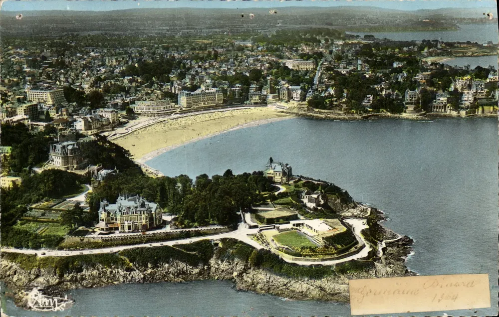 Luftbild von Dinard — Pointe du Moulinet und die Strände — Verlag CIM, Nr. 184-31 A - Vorderseite