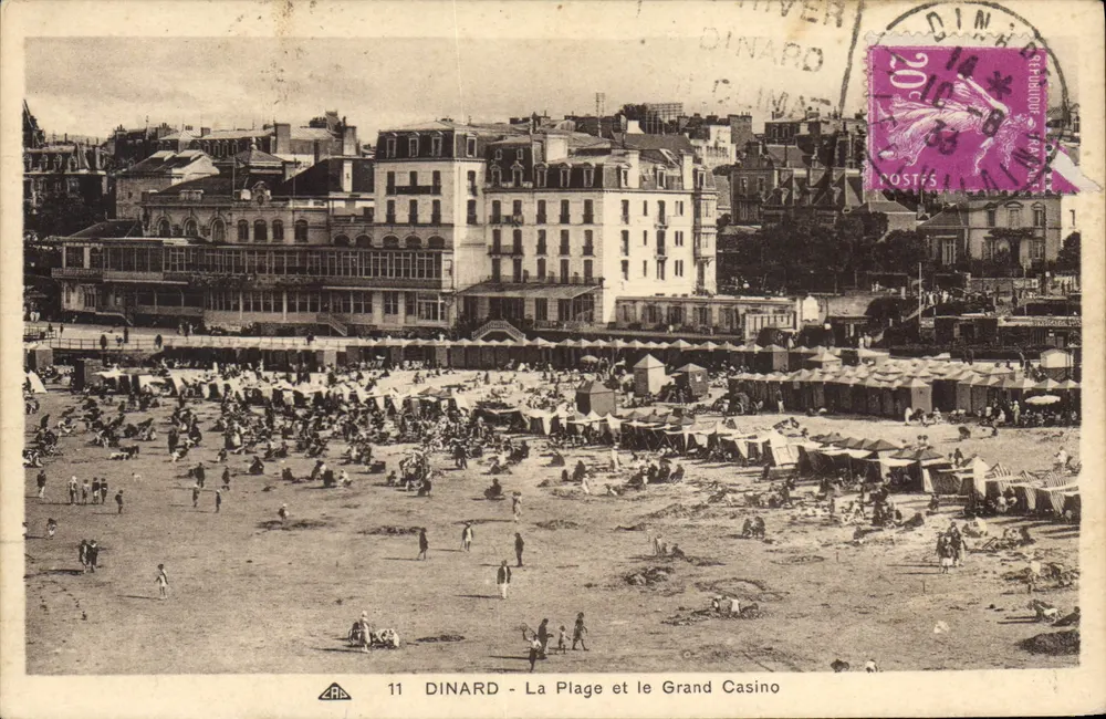Dinard - Die Strände und das Grand Casino — Antike Ansichtskarte n°11, Verlag ARA - Vorderseite