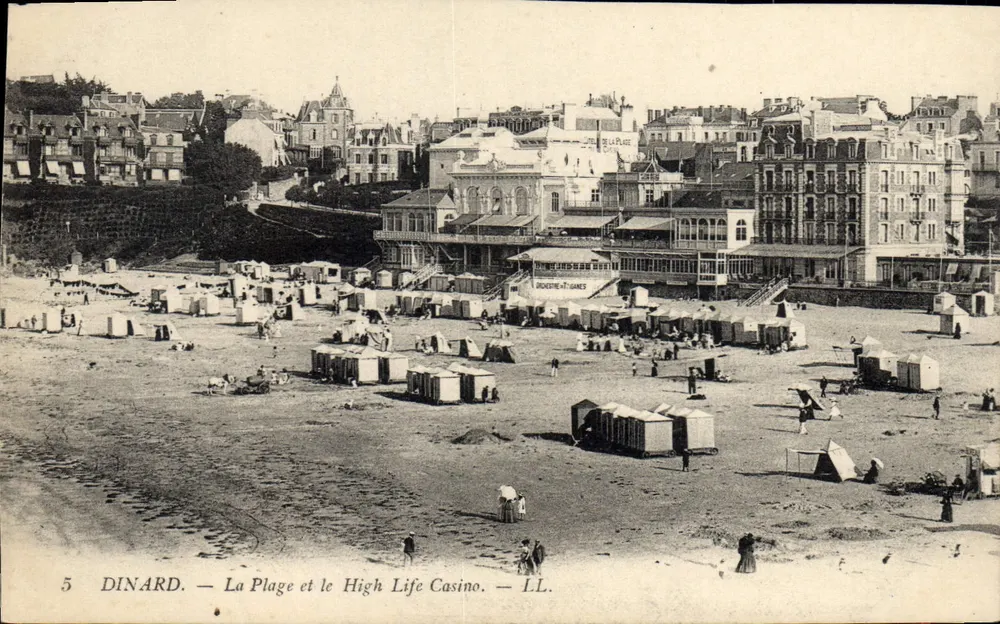 Dinard — Der Strand und das High Life Casino — LL. — N°5 - Vorderseite
