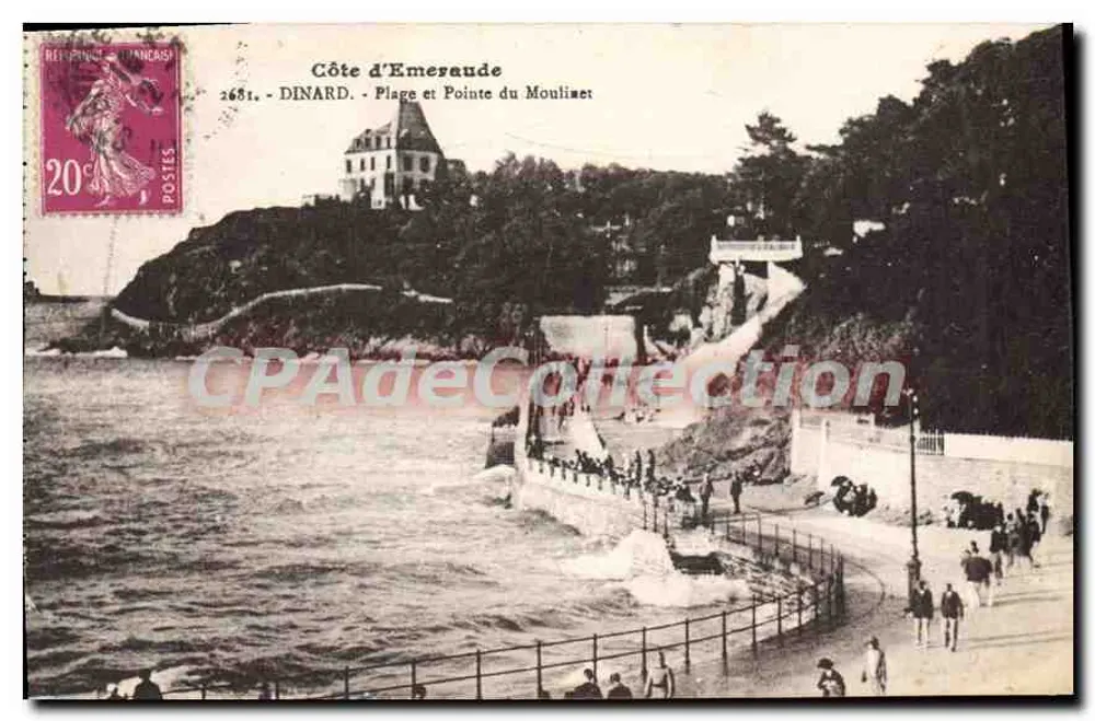Costa de Emesaude — Praia e Ponta do Moulinet — Dinard - Frente