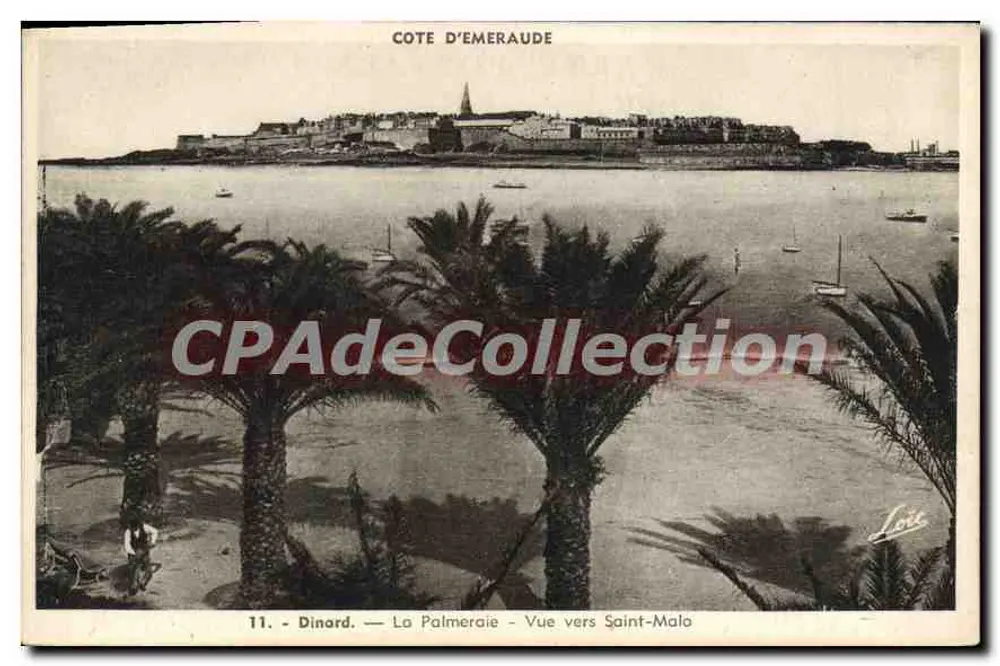 Dinard — La Palmeraie — Blick Richtung Saint-Malo — Cote d’Émeraude, Verleger Loïc - Vorderseite