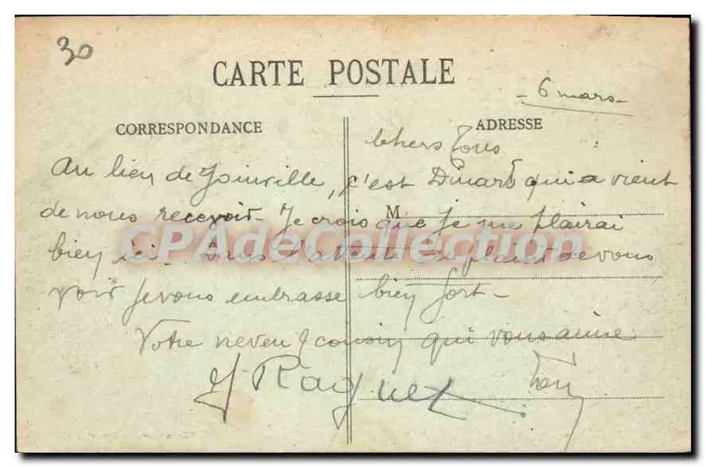 Dinard - A Praia da Malouine - Edição Guériu, St-Malo (1.-et-V.) - Verso