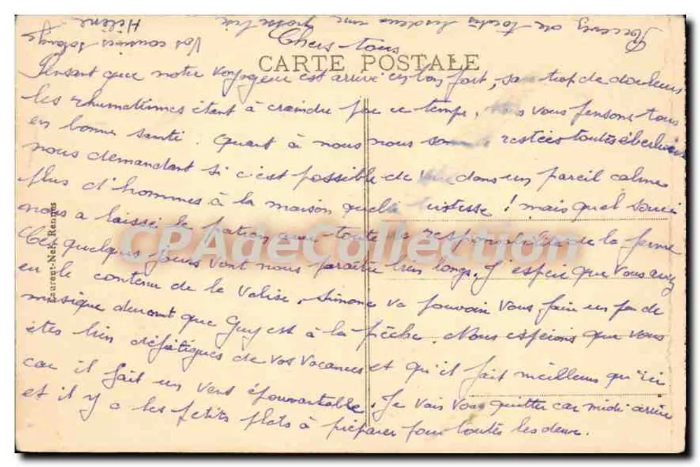 Dinard - A Praia — Costa da Esmeralda — editor L.P. n°1639 - Verso