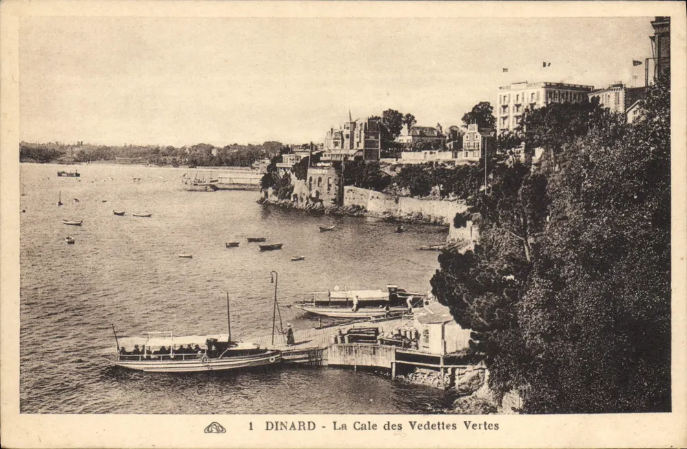 Dinard - A Cale das Vedetas Verdes — editor C° Alachemne dos Artes Pratémecânicas, n°1 - Frente