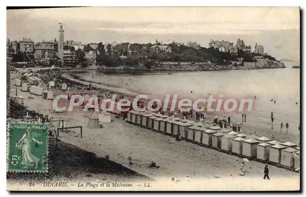 Dinard — A Praia e a Malouine — LL. - Frente