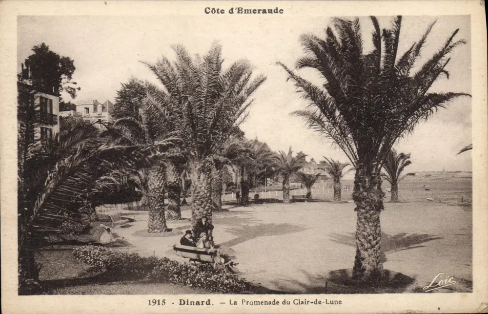 Dinard — A Promenade du Clair-de-Lune — Côte d'Émeraude, 1915 — Loir - Frente