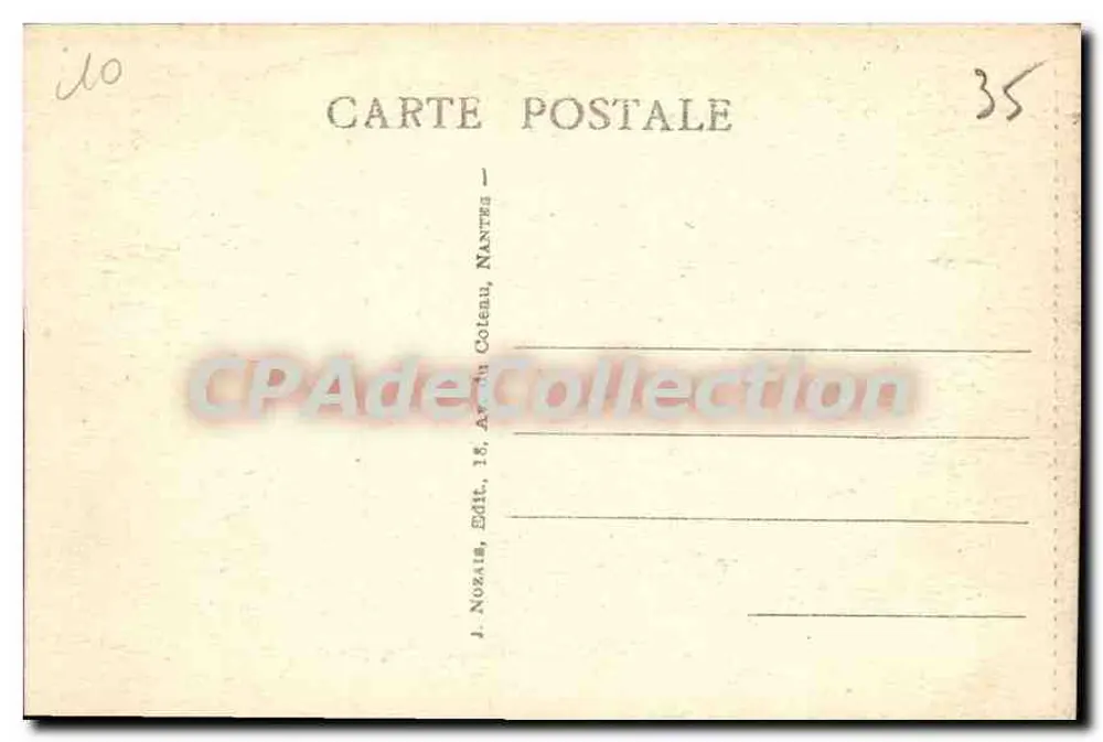 DINARD — A Ponta do Moulinet — J. Nozais, Nantes - Verso