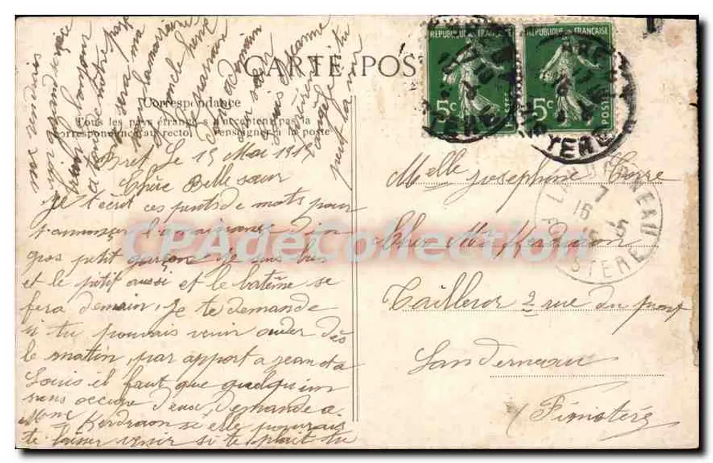 Dinard — A Praia — Lado Hotel Royal — Costa da Esmeralda — Editor E.P.D. n° 662 - Verso