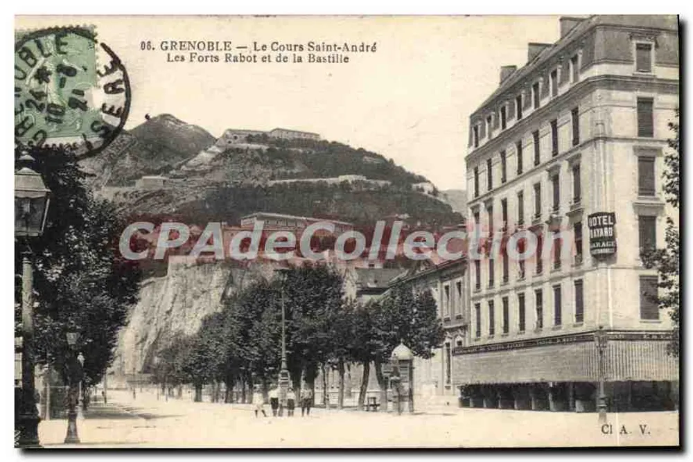 Grenoble — Der Cours Saint-André — Die Forts Rabot und de la Bastille — CI A. V. - Vorderseite