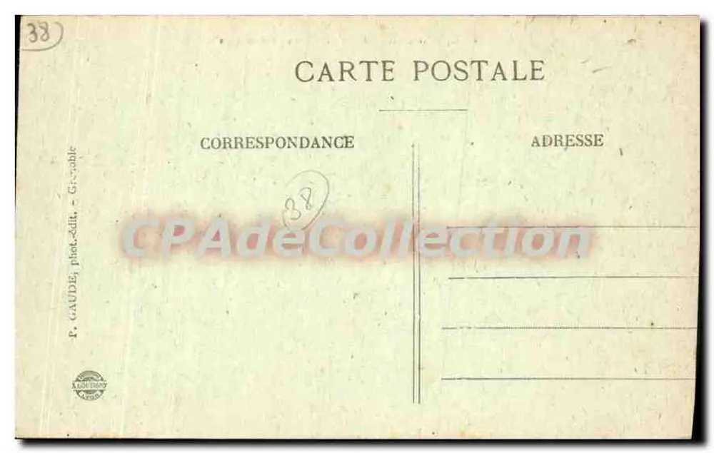 Grenoble — O Cours St-André e os Fortes — P. GAUDE, fot.-édit. Grenoble - Verso