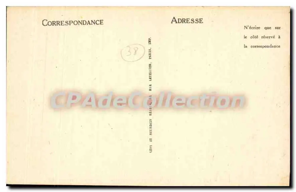 Grenoble — Ansicht des Isère, des Casque de Néron und der Festungen — LL. n° 37 - Rückseite