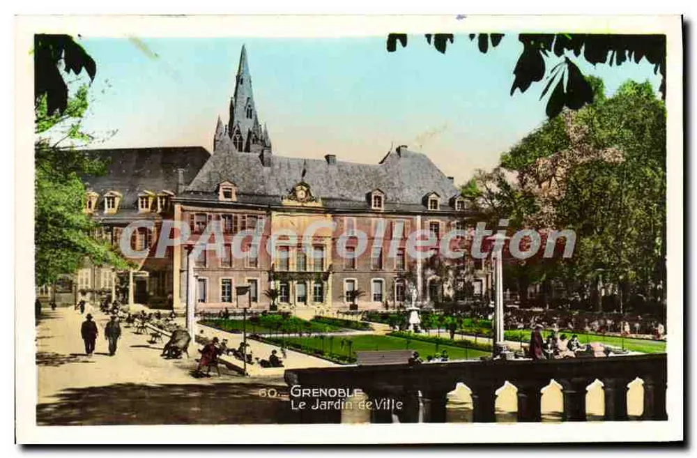Grenoble — O Jardim da Cidade — CPAdéCollection n°60 - Frente