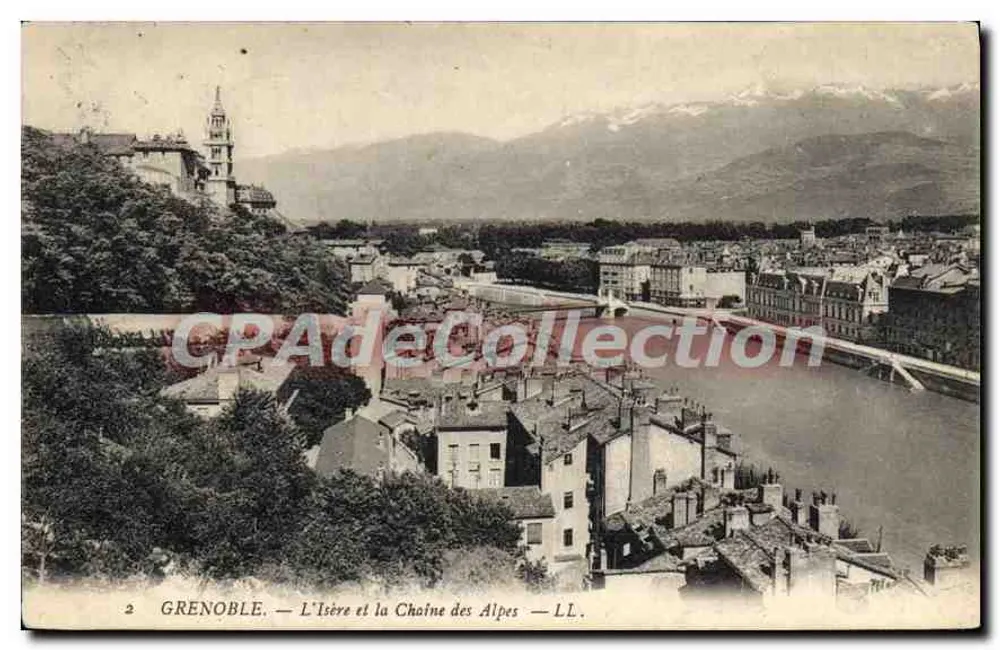 Grenoble — Die Isère und die Alpen — LL. - Vorderseite