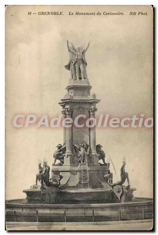 Grenoble — O Monumento do Centenário — ND Phot. - Frente