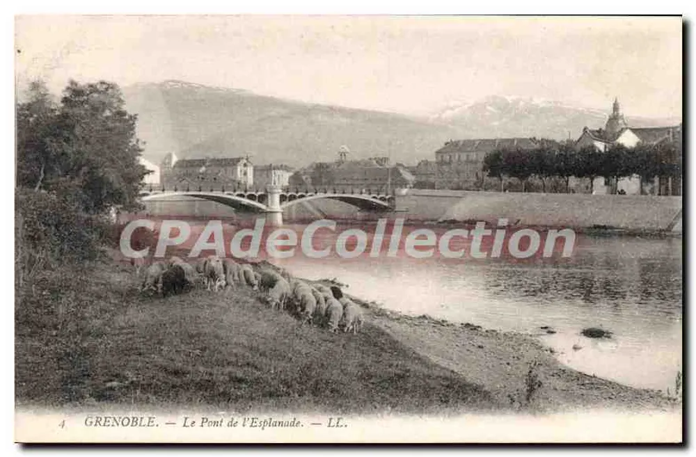 Grenoble — O Pont da Esplanada — LL. - Frente