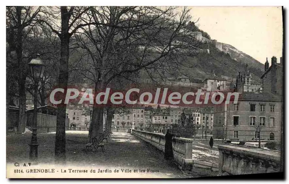 Grenoble - Die Terrasse des Stadtparks und die Festungen - Vorderseite