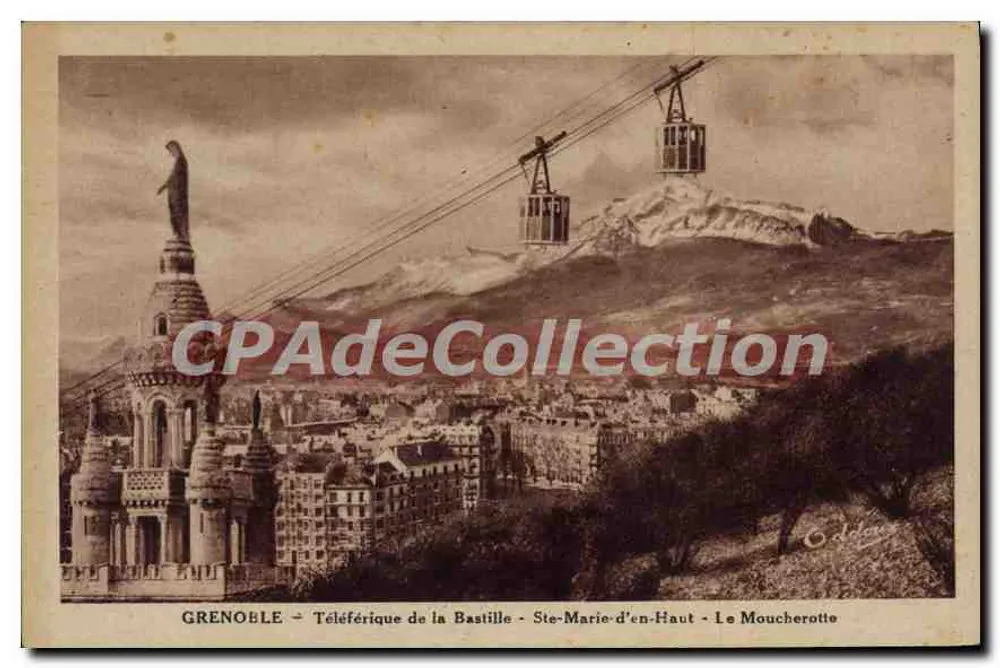 Grenoble — Der Seilbahn der Bastille — Ste-Marie-d'en-Haut — Le Moucheron - Vorderseite