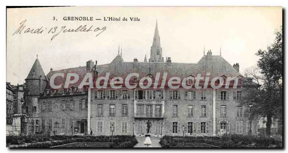 Grenoble — O Hotel de Ville — CPAdeCollection - Frente