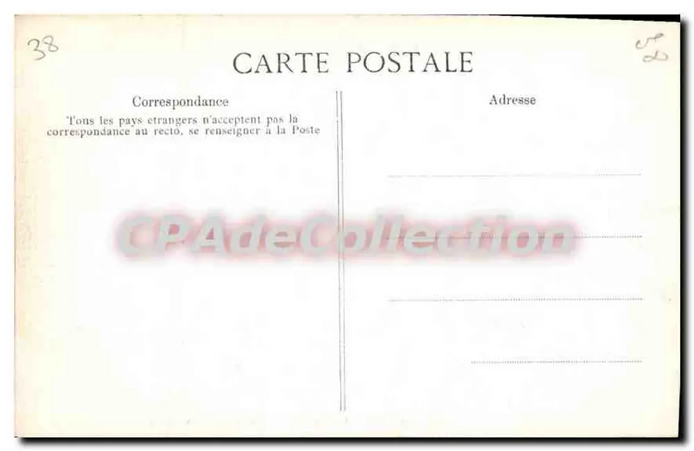 Grenoble — O Hotel de Ville — CPAdeCollection - Verso