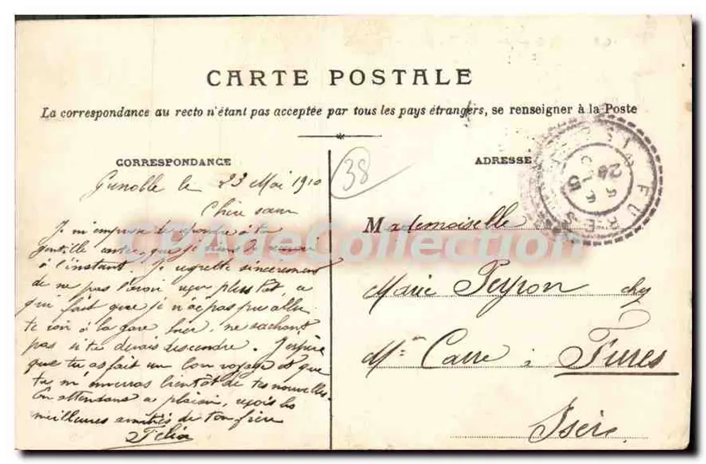 Grenoble — Artillerie. Eingang zu den Kasernen — Sayn - Rückseite