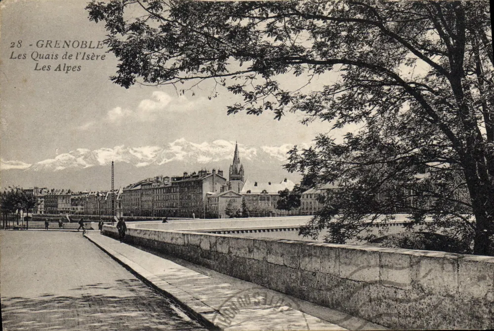 Grenoble — Les Quais de l'Isère — Les Alpes - Vorderseite