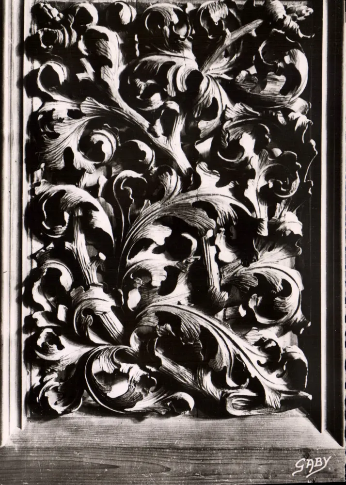 Panel der historischen Halle — Palast der Justiz — Skulptur von Paul Jude (1521) — Verlag Gaby, Nantes - Vorderseite