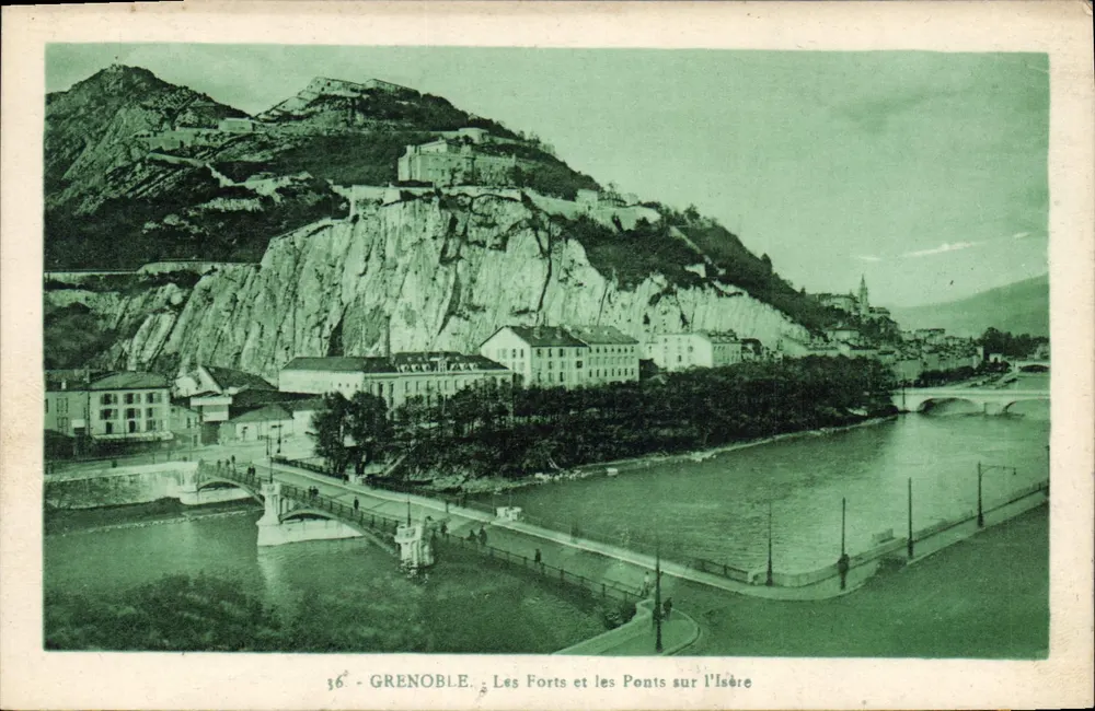 Grenoble — Die Festungen und die Brücken über die Isère — Verleger Nr. 36 - Vorderseite
