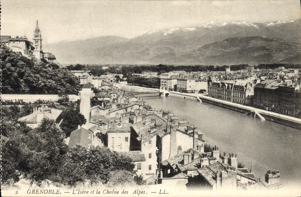 Grenoble — Die Isère und die Alpenkette — LL. - Vorderseite
