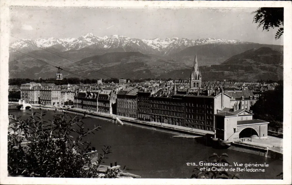 Grenoble — Allgemeiner Blick und die Belledonne-Kette — Edition L. Colloges - Vorderseite