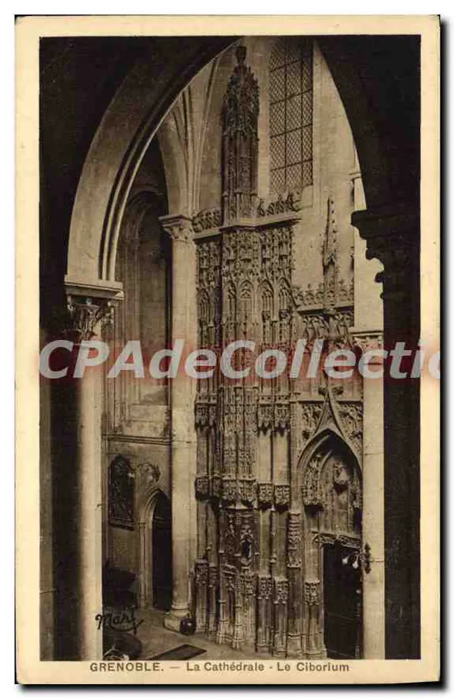 Grenoble — A Catedral — O Cibório - Frente