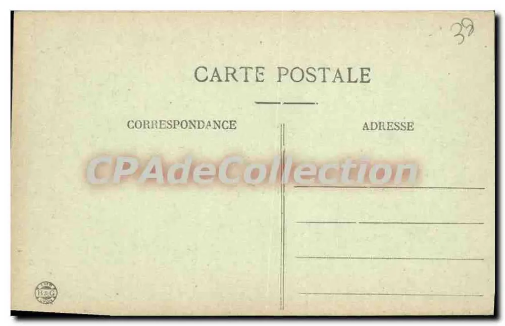 Grenoble à noite e o Moucherotte — vista noturna com montanha e rio — editor B.&G. n° 020 - Verso