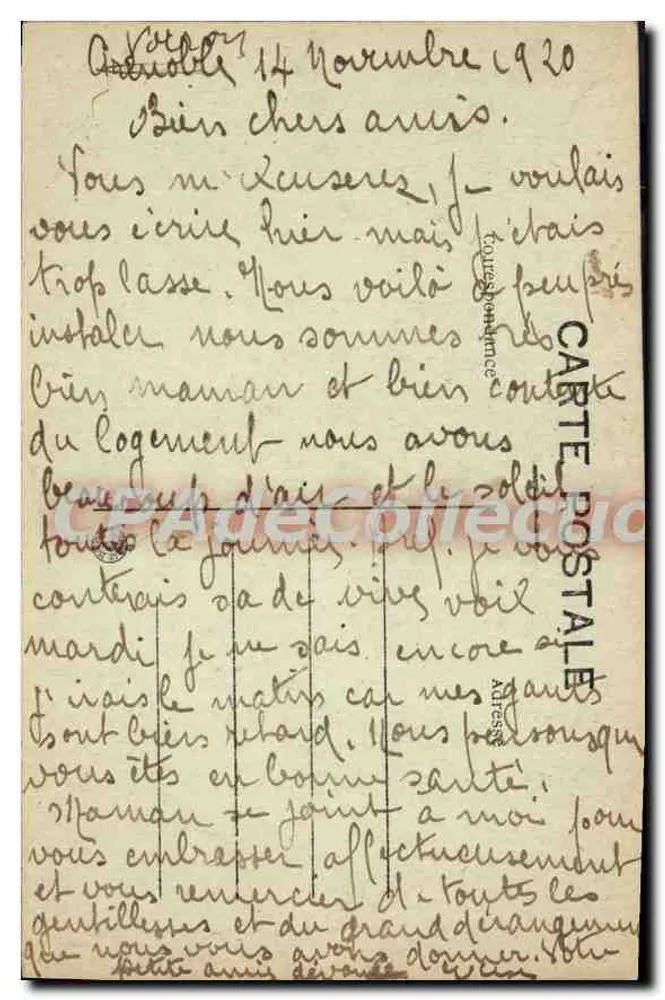 Grenoble — Estátua de Hector Berlioz (1805-1869) — C. Baffert, Grenoble - Verso