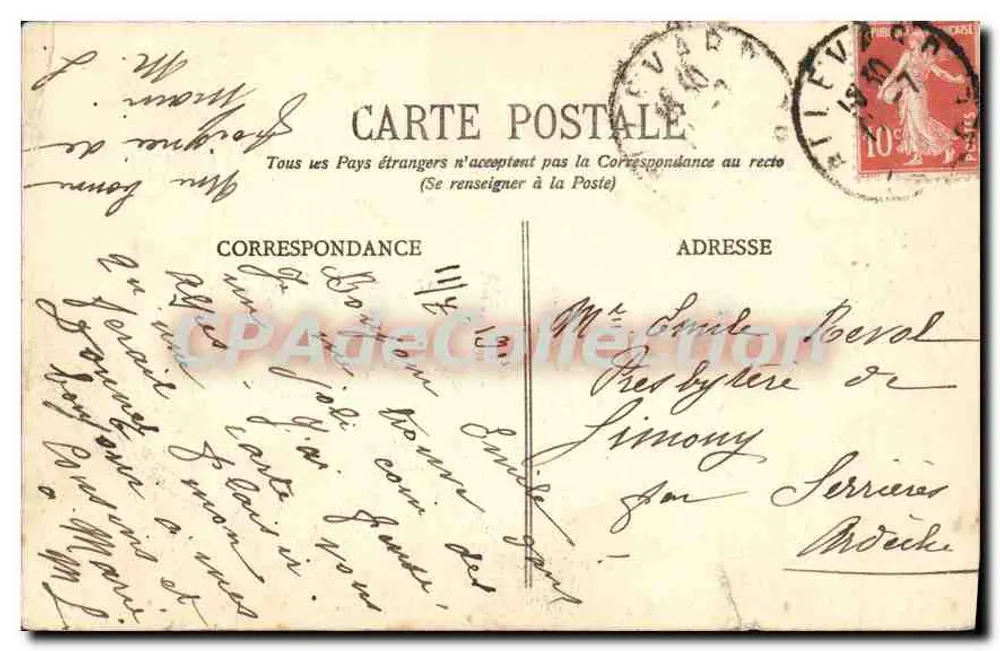 Grenoble - Die Alpenkette, Ansicht vom Polygone du Génie (Winter) - E. R. - Rückseite