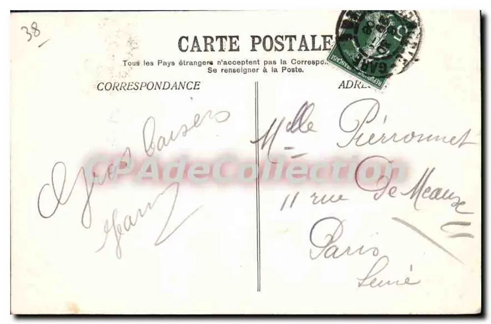 Grenoble — Ansicht der Place Victor Hugo und der Festungen — E.R. - Rückseite