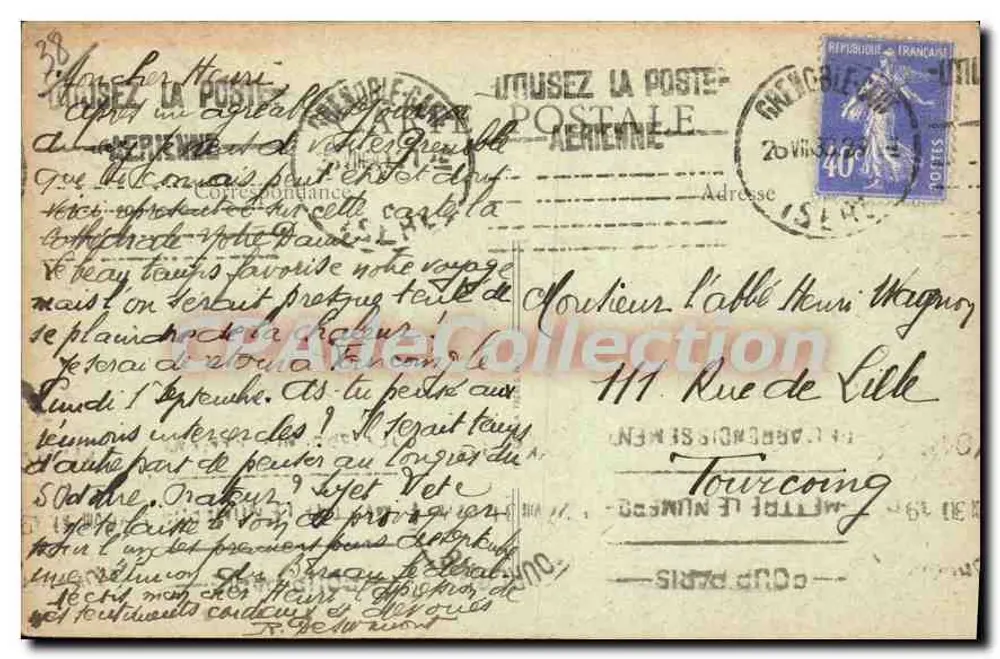 Grenoble - A Catedral — B.F., Paris, n°91 - Verso
