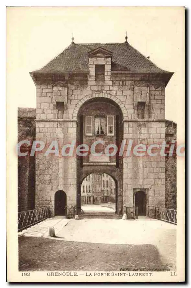 Grenoble — A Porta Saint-Laurent — Edição das Galerias Modernas - Frente