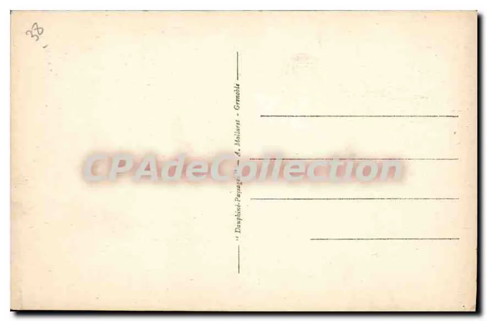 Grenoble — Place Notre-Dame und die Kathedrale — Verlag Dauphine-Payagé, n° 10.506 - Rückseite
