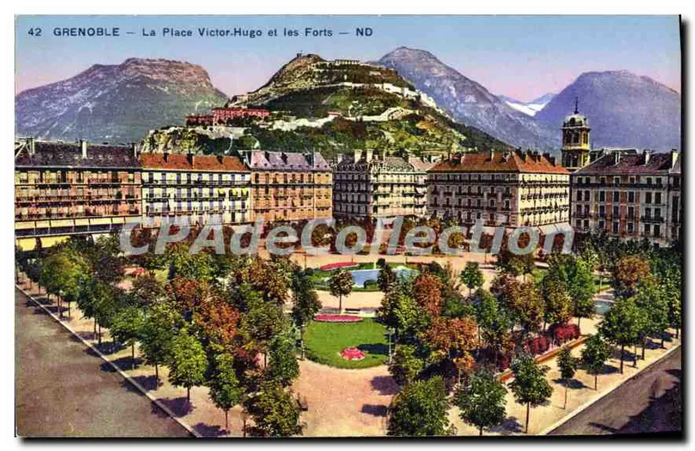 Grenoble — Place Victor Hugo und die Festungen — ND - Vorderseite