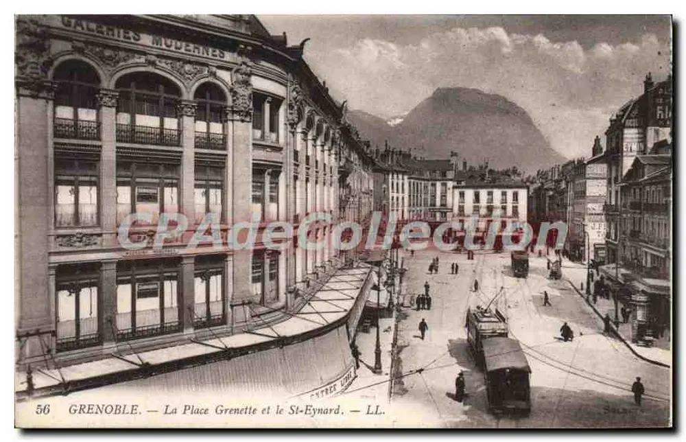 Grenoble — A Place Grenette e o St-Eynard — LL. — n°56 - Frente
