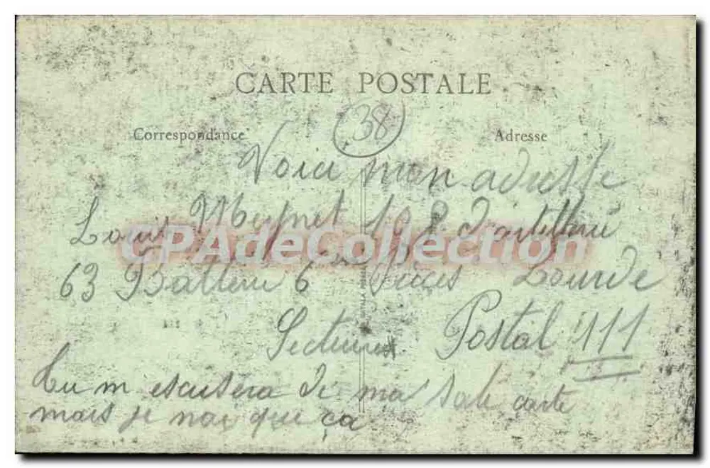 Grenoble — vista panorâmica com colagem de fotos — B. E., Paris, n° 111 - Verso