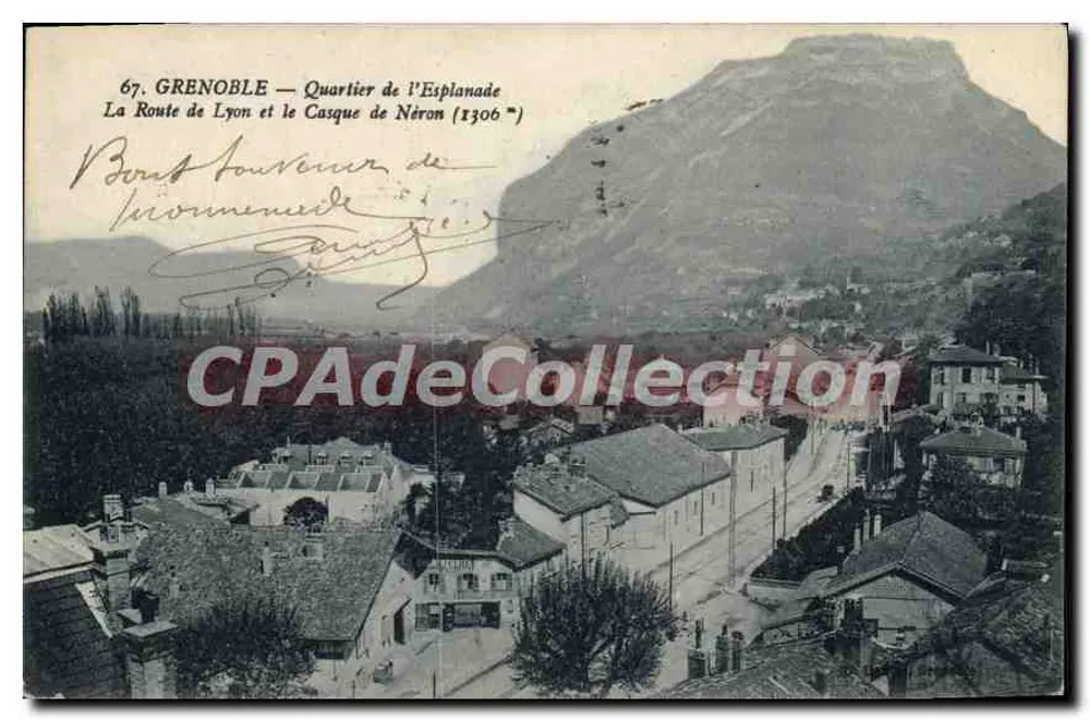 Grenoble — Bairro da Esplanada — A Rota de Lyon e o Casco de Néron (1306) - Frente