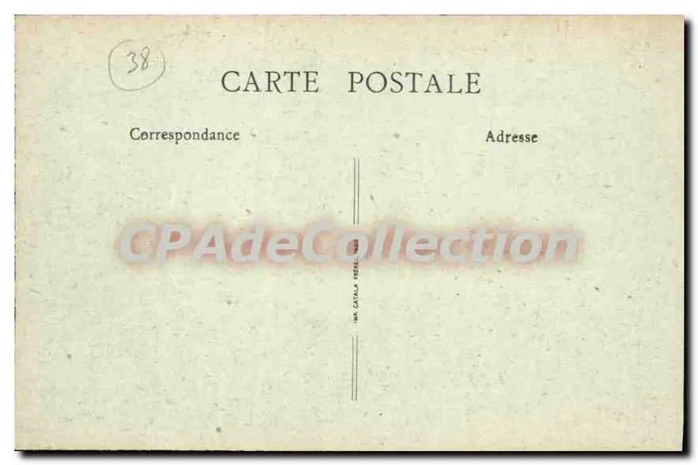 Grenoble - A Praça Grenette e Saint-Louis — LE DAUPHINÉ 79 — B. F. (editora) - Verso