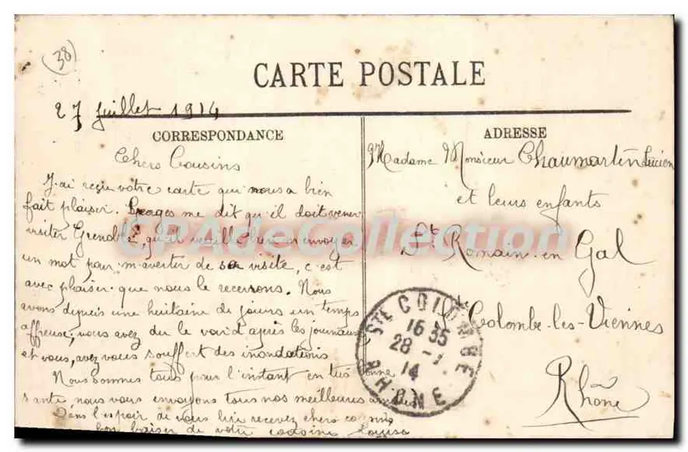 Grenoble — Straße Felix-Poulat — LL. — Verlag LL, Nr. 63 - Rückseite