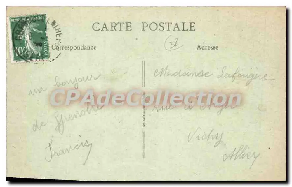 Grenoble — vista panorâmica composta — CPAdeCollection n°111 - Verso