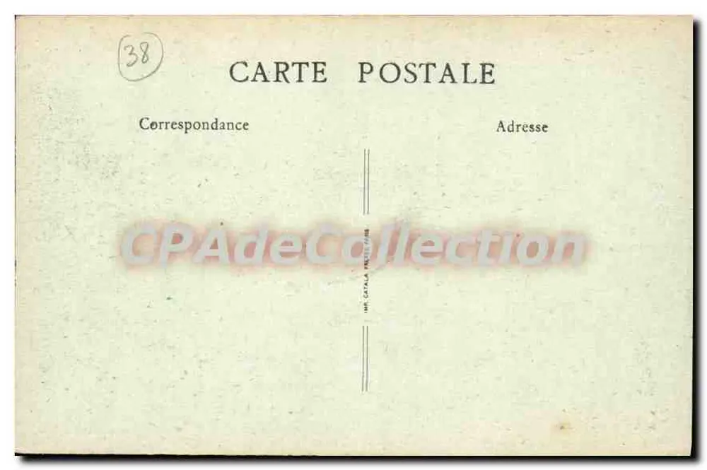 Grenoble - O Hotel de Ville — editor B.F. Jeoffroy, n°19 - Verso