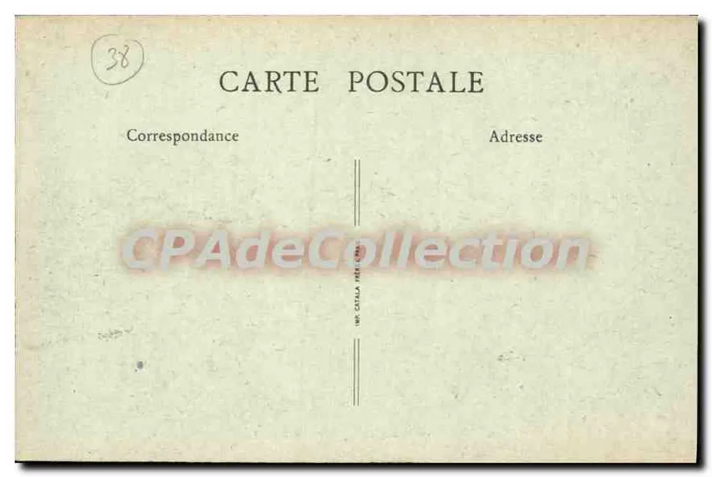 Grenoble - O Square dos Postos — B. F. — n° 96 - Verso