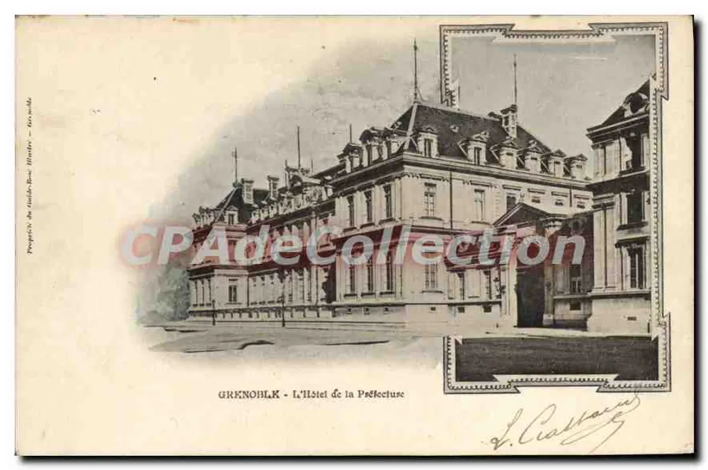 Grenoble - O Hotel da Prefeitura — Propriedade do atelier Ross-Humblot, editor - Frente