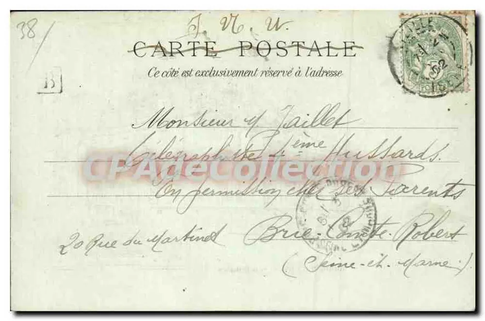 Grenoble - O Hotel da Prefeitura — Propriedade do atelier Ross-Humblot, editor - Verso