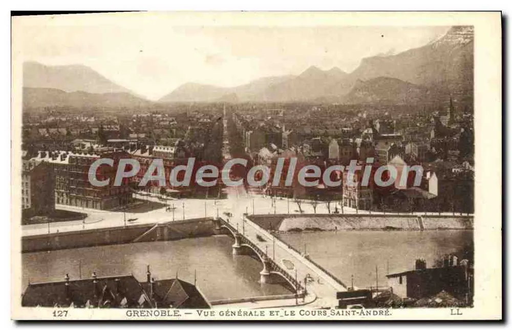Grenoble — Visão geral e o Cours Saint-André — LL, n° 127 - Frente