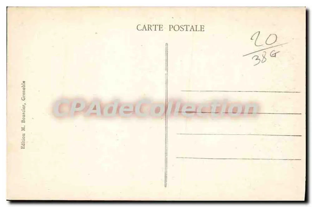 Grenoble - Avenue Alsace-Lorraine, die Kette der Alpen — Edition M. Bourcier, Grenoble, Nr. 161 - Rückseite